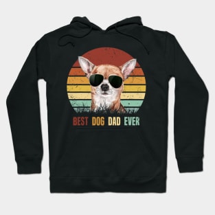 Best Dog Dad Ever Chihuahua Vintage Hoodie